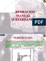 Perforacion Manual Subterranea