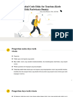 Week 11 - Global Code of Ethics For Tourism (Kode Etik Pariwisata Dunia)