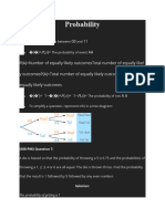 Probability Notes