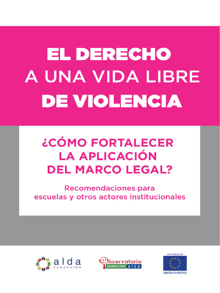 El Derecho A Una Vida Libre De Violencia Pdf La Violencia Contra