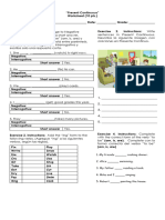 Present Continuous Worksheet