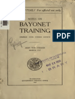 (1917) Notes On Bayonet Training Compiled From Foreign Reports