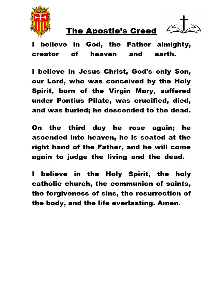 The Apostle creed PDF