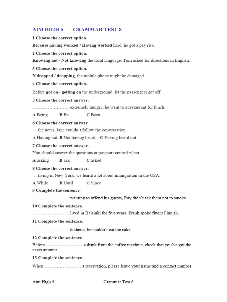 Aim Example Sentence