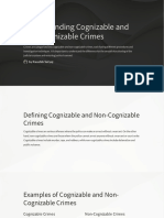 Understanding Cognizable and Non Cognizable Crimes