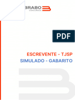 Gabarito Simulado TJSP - Circuito Pós Edital - Abril 2023