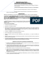 Horarios - Requisitos para Presentar Solicitud de Aprobacion de Horarios Especiales de Trabajo