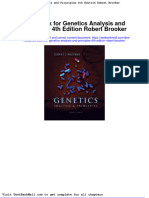 Full Download Test Bank For Genetics Analysis and Principles 4th Edition Robert Brooker PDF Full Chapter