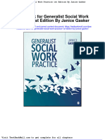 Full Download Test Bank For Generalist Social Work Practice 1st Edition by Janice Gasker PDF Full Chapter