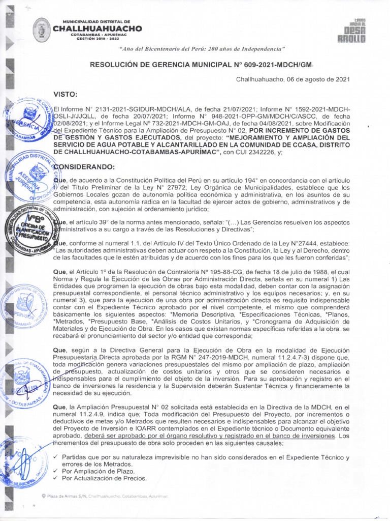 Resolucion Ccasa | PDF