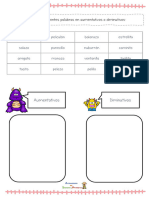 Aumentativos y Diminutivos