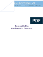 Compatibilité Contenant - Contenu