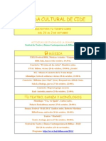 Agenda Cultural 24-2 Oct