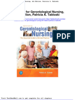 Full Download Test Bank For Gerontological Nursing 4th Edition Patricia A Tabloski PDF Full Chapter