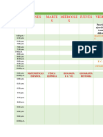 Horario de Estudio