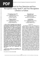 An Approach For Face Detection and Face Recognition Using OpenCV and Face Recognition Libraries in Python