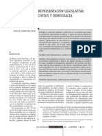 Representación Legislativa: Costos Y Democracia: María Del Carmen Nava Polina