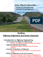 Highway Allignemnt and Route Selection