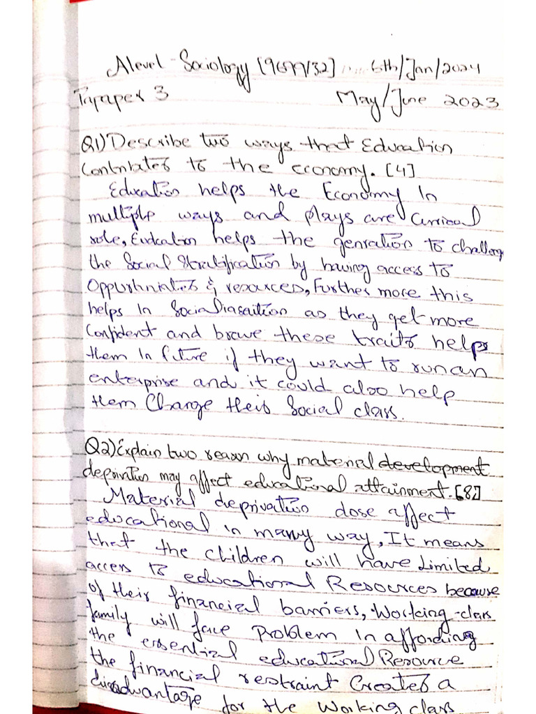 Paper 3 2023 MJ | PDF