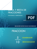 Suma y Resta de Fracciones