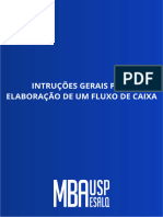 Instruções Gerais para Elaboração de Um Fluxo de Caixa - MBA USP ESALQ