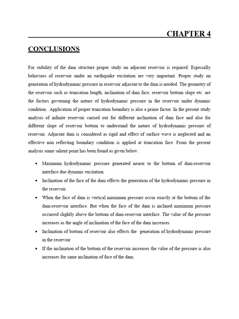 conclusion and future scope PDF Fluid Dynamics Dam