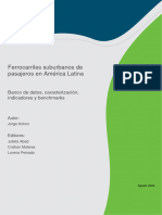 Ferrocarriles Suburbanos de Pasajeros en America Latina Banco de Datos Caracterizacion Indicadores y Benchmarks