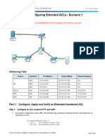 4.1.1.10 Packet Tracer - Configuring Extended ACLs Scenario 1 - Instructor