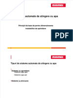 Sisteme Automate Stingere Cu Apa Dimensionare Sprinklere