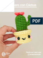 Macetero Cactus Amigurumi PDF Patron Gratis