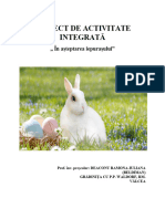 Proiect de Activitate Integrată Ic2 Gradul II 