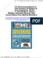 Full download Test Bank for Governing California in the Twenty First Century 7th Edition by j Theodore Anagnoson Gerald Bonetto j Vincent Buck James j Kelleher Richard e Deleon Jolly Emrey Nadine Koch Meliss pdf full chapter
