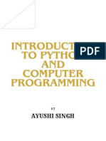 Introduction To Python and Computer Programming 1704298503