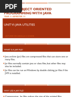 CE 232 - Week 10 - Unit 6 - Java Utilities - JAR Files 2024 Final