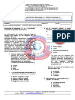 Evaluación de Naturales Grado 8 - 4 Periodo