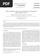 Effect of Niobium On The As-Cast Microstructure of Hypereutectic High Chromium Cast Iron