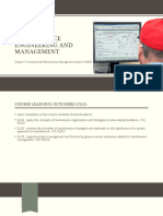 DJJ50212 Maintenance Engineering and Management Chapter 5 Computerized Maintenance Management System CMMS
