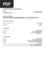 Plantilla de Transferencia Bancaria | PDF