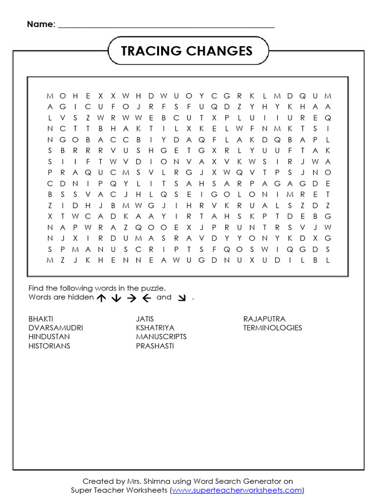 Word Search Cultural Terminologies Pdf Word Search Puzzles