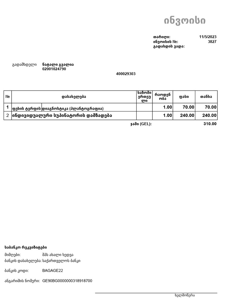 ინვოისი | PDF