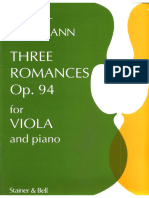 SCHUMANN, Robert - Three Romances Op 94 - PF