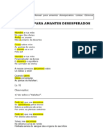 Manual para Amantes Desesperados - Paula Tavares