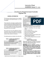 Instruction Sheet A029M353 (Issue 1) Installation Instructions For Powercommand Controller Upgrade Kits