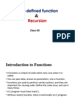 User Defined Function Recursion