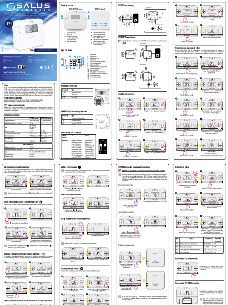 Salus RT510TX Pairing Guide | PDF