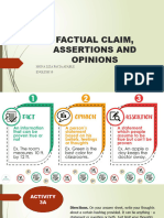 Q2 W6 Factual Claims Assertions Opinions