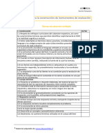 Sugerencias para La Construccion de Instrumentos de Evaluacion