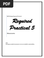 5 - IB Biology Required Practical 5 - Mesocosms - IBDP - Lab Experiment Guide