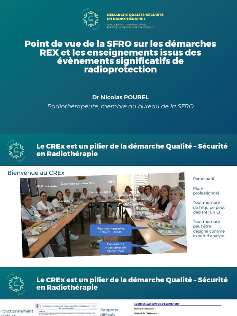 REX et radioprotection en radiothérapie | PDF | Radiothérapie