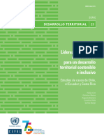 Liderazgos Públicos Colaborativos para Un Desarrollo Territorial Sostenible e Inclusivo - CEPAL - CASO CHILE, ECUADOR Y COSTA RICA